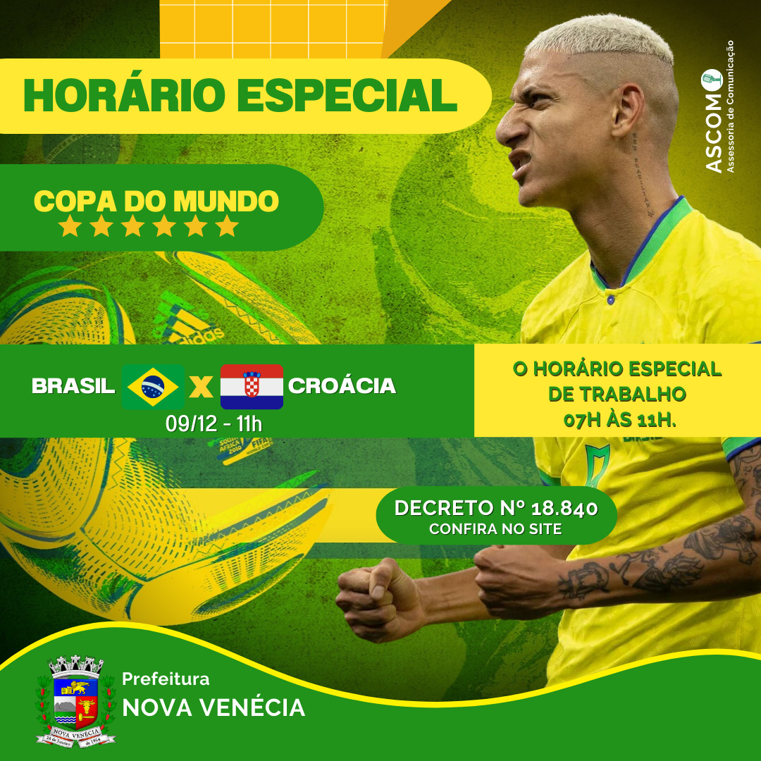 Jogos do Brasil na Copa do Mundo: confira todos os dias e horários